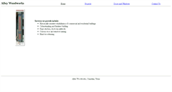 Desktop Screenshot of alleywoodworks.com