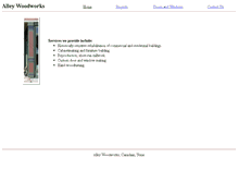 Tablet Screenshot of alleywoodworks.com